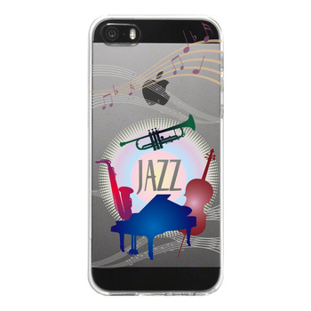 iPhone5 iPhone5s ケース クリア JAZZ 1 楽器 音符 スマホケース ハード スマホケース ハード-4