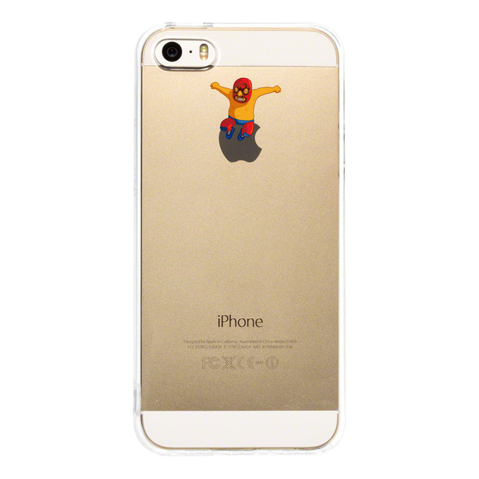 iPhone5 iPhone5s ケース クリア 覆面 プロレスラー スマホケース ハード スマホケース ハード-2