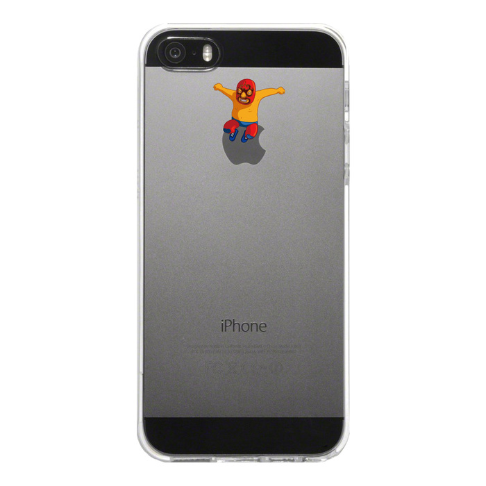 iPhone5 iPhone5s ケース クリア 覆面 プロレスラー スマホケース ハード スマホケース ハード-4