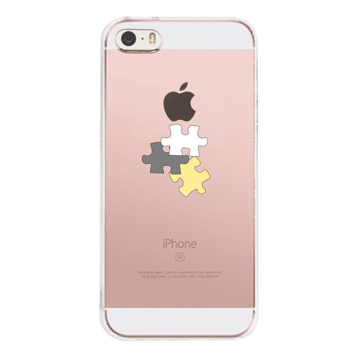 iPhone5 iPhone5s ケース クリア パズル スマホケース ハード スマホケース ハード-1