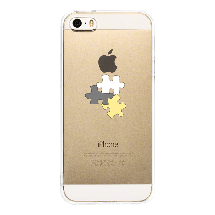 iPhone5 iPhone5s ケース クリア パズル スマホケース ハード スマホケース ハード-2