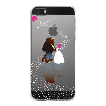 iPhone5 iPhone5s ケース クリア 美女と野獣 星 の 祝福 スマホケース ハード スマホケース ハード-4