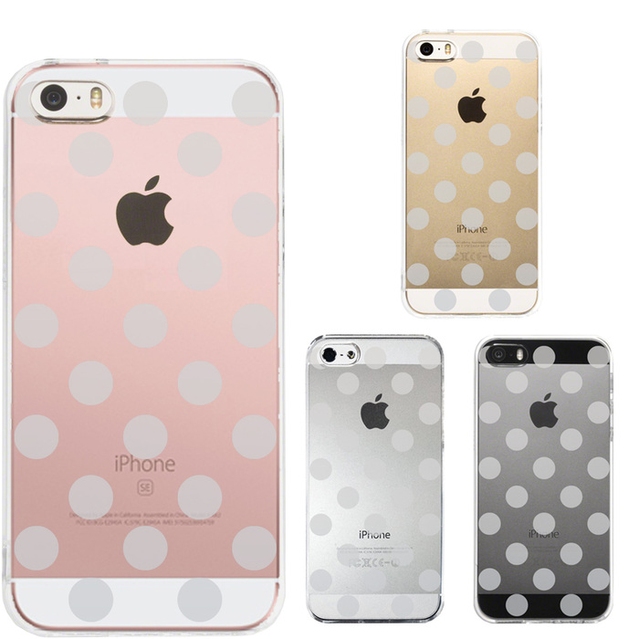 iPhone5 iPhone5s кейс прозрачный полька-дот голубой Grace ma ho кейс твердый смартфон кейс твердый -0
