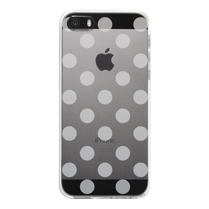 iPhone5 iPhone5s кейс прозрачный полька-дот голубой Grace ma ho кейс твердый смартфон кейс твердый -4