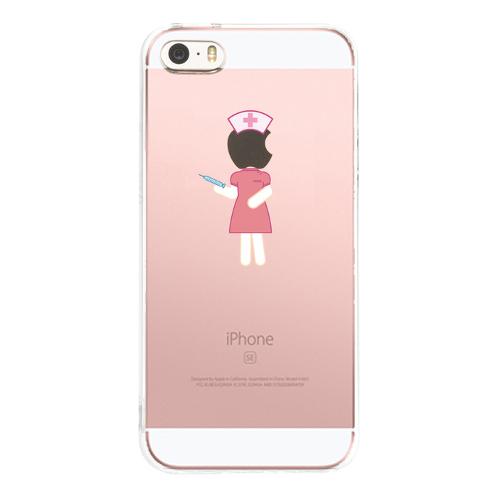 iPhone5 iPhone5s ケース クリア お仕事 職業 ナース 看護師 スマホケース ハード スマホケース ハード-1