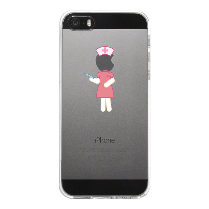 iPhone5 iPhone5s ケース クリア お仕事 職業 ナース 看護師 スマホケース ハード スマホケース ハード-4