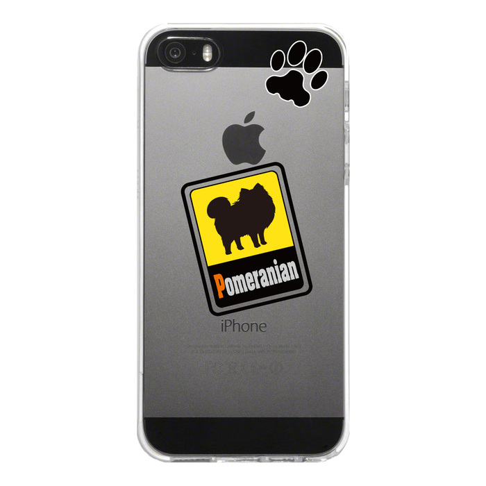 iPhone5 iPhone5s ケース クリア ポメラニアン スマホケース ハード スマホケース ハード-4