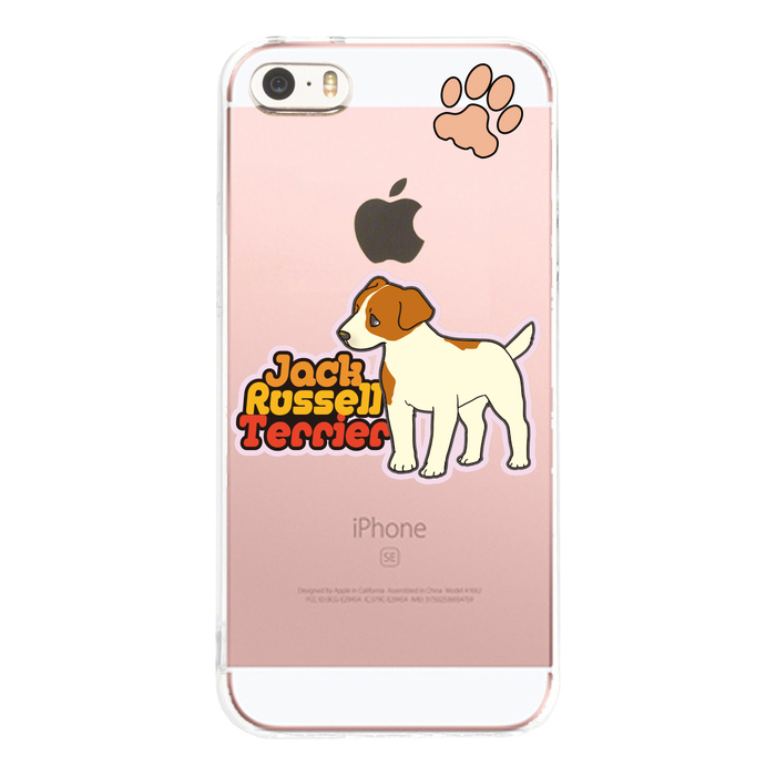 iPhone5 iPhone5s ケース クリア ジャックラッセルテリア 2 スマホケース ハード スマホケース ハード-1