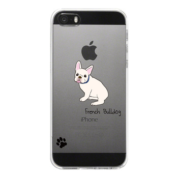 iPhone5 iPhone5s ケース クリア フレンチブルドック 2 スマホケース ハード スマホケース ハード-4