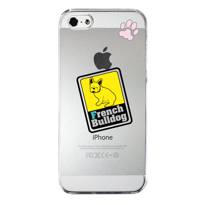 iPhone5 iPhone5s ケース クリア フレンチブルドック 1 スマホケース ハード スマホケース ハード-3