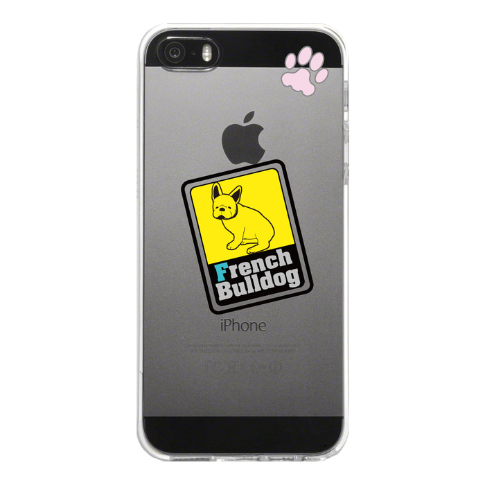 iPhone5 iPhone5s ケース クリア フレンチブルドック 1 スマホケース ハード スマホケース ハード-4