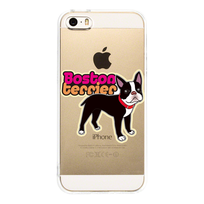 iPhone5 iPhone5s case clear Boston terrier 3 smartphone case hard smartphone case hard -2