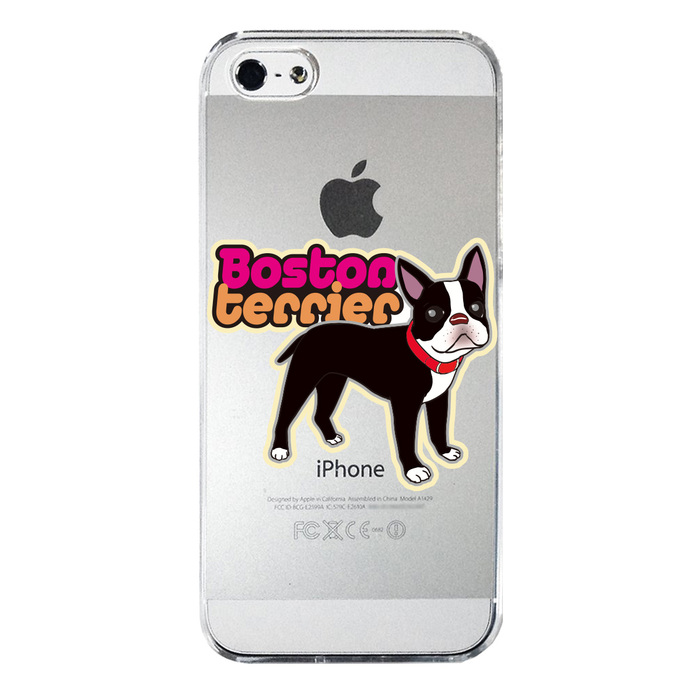 iPhone5 iPhone5s case clear Boston terrier 3 smartphone case hard smartphone case hard -3