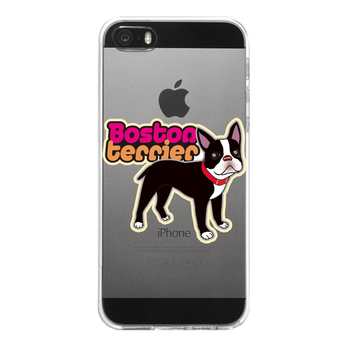 iPhone5 iPhone5s case clear Boston terrier 3 smartphone case hard smartphone case hard -4