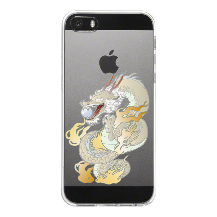 iPhone5 iPhone5s case clear dragon 3 smartphone case hard smartphone case hard -4