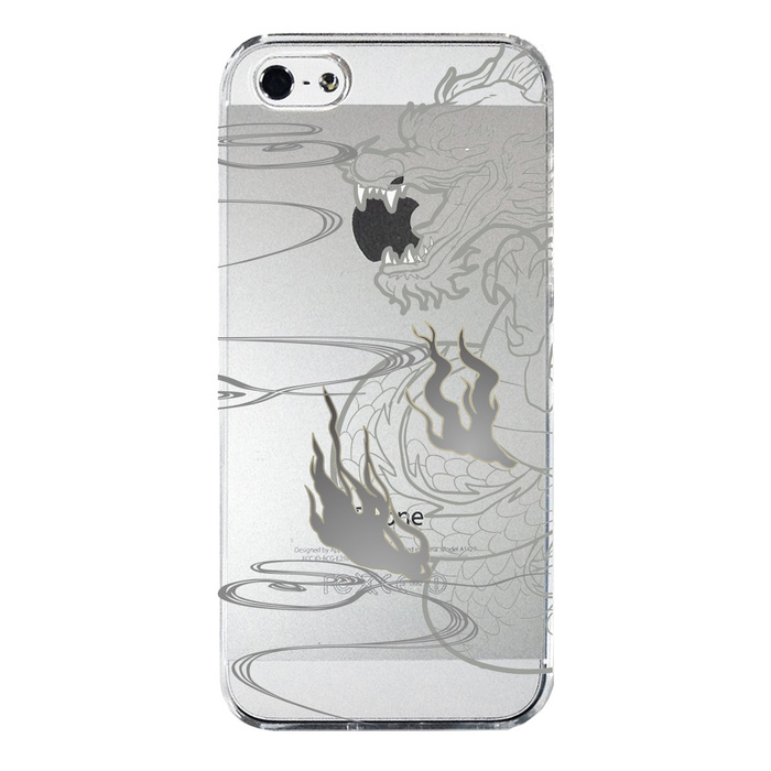 iPhone5 iPhone5s ケース クリア 龍 1 スマホケース ハード スマホケース ハード-3