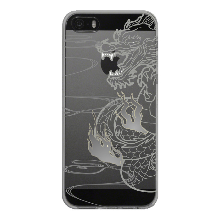 iPhone5 iPhone5s ケース クリア 龍 1 スマホケース ハード スマホケース ハード-4