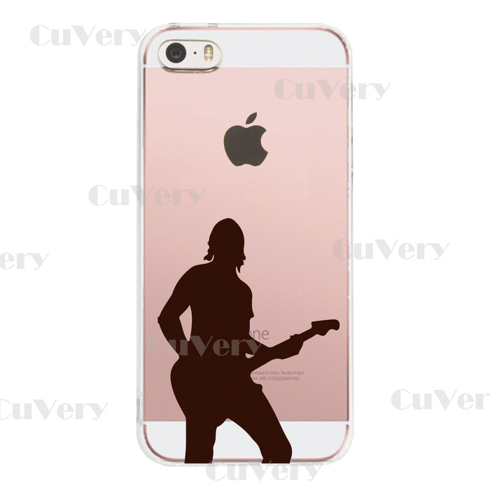 iPhone5 iPhone5s ケース クリア ギタリスト 3 スマホケース ハード スマホケース ハード-2