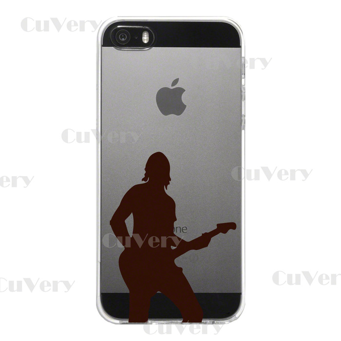 iPhone5 iPhone5s ケース クリア ギタリスト 3 スマホケース ハード スマホケース ハード-4
