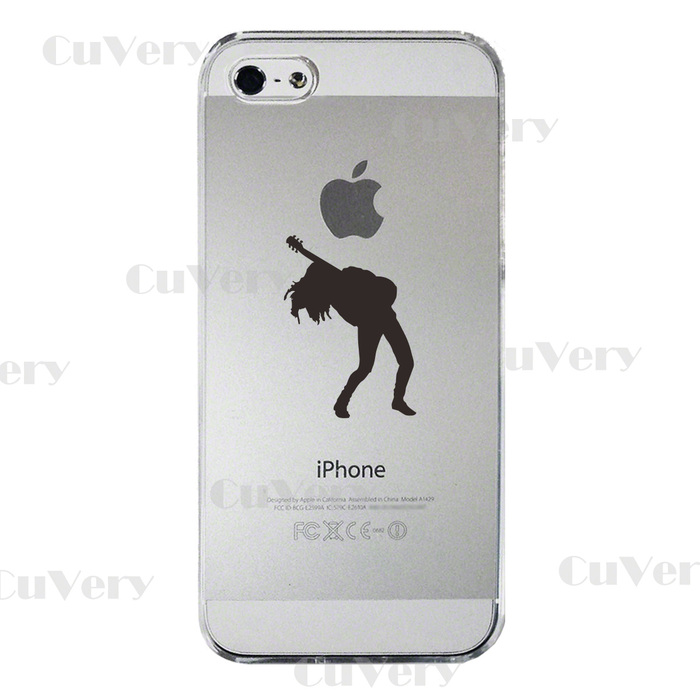 iPhone5 iPhone5s ケース クリア ギタリスト 2 スマホケース ハード スマホケース ハード-3