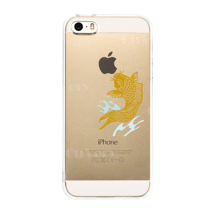 iPhone5 iPhone5s ケース クリア 錦鯉 スマホケース ハード スマホケース ハード-1