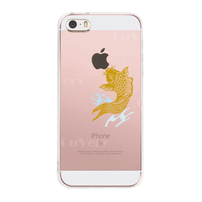 iPhone5 iPhone5s ケース クリア 錦鯉 スマホケース ハード スマホケース ハード-2
