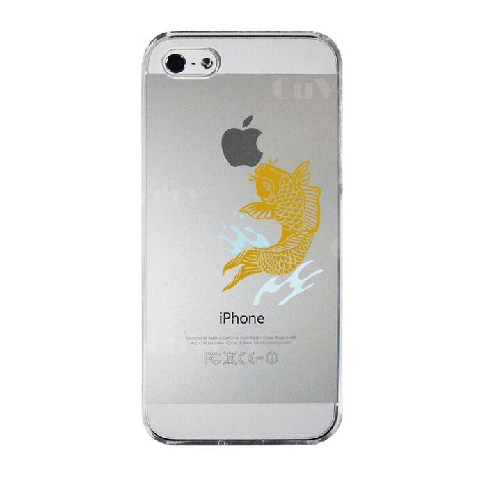 iPhone5 iPhone5s ケース クリア 錦鯉 スマホケース ハード スマホケース ハード-3