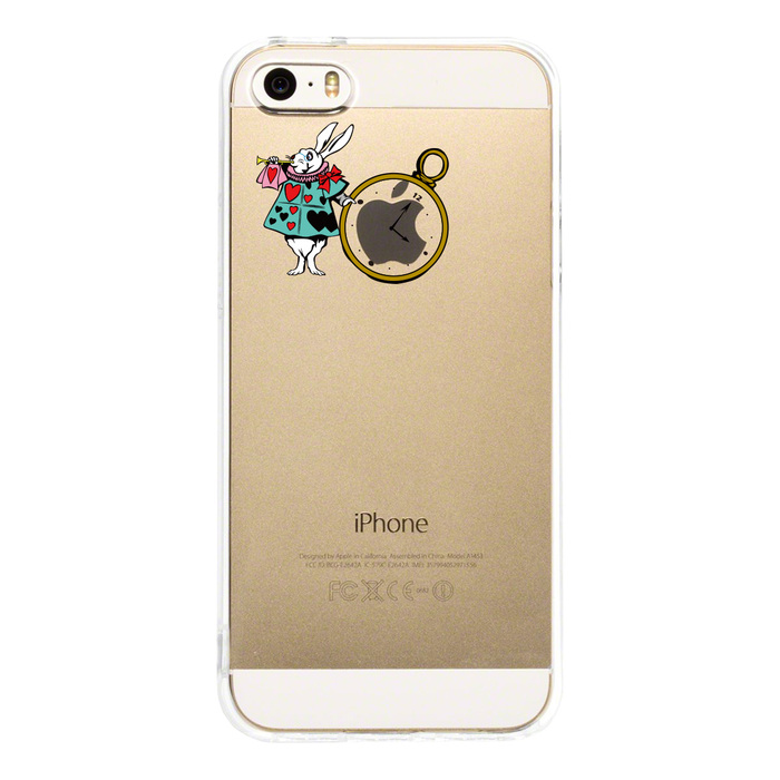 iPhone5 iPhone5s ケース クリア アリス 白うさぎ スマホケース ハード スマホケース ハード-2