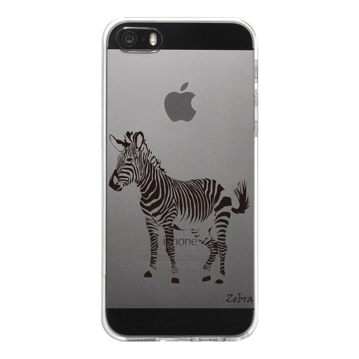 iPhone5 iPhone5s ケース クリア シマウマ スマホケース ハード スマホケース ハード-4