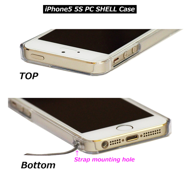 iPhone5 iPhone5s ケース クリア しりとり スマホケース ハード スマホケース ハード-5