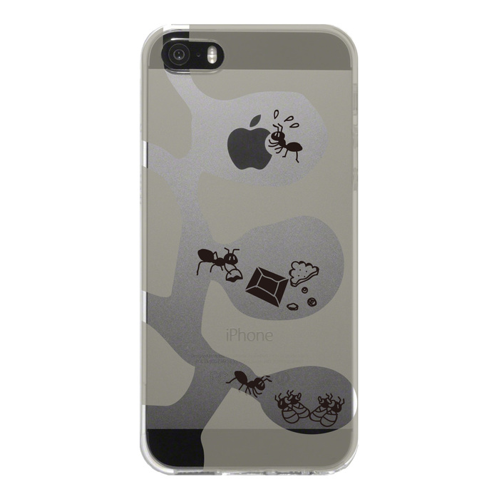 iPhone5 iPhone5s ケース クリア ありの巣 スマホケース ハード スマホケース ハード-4