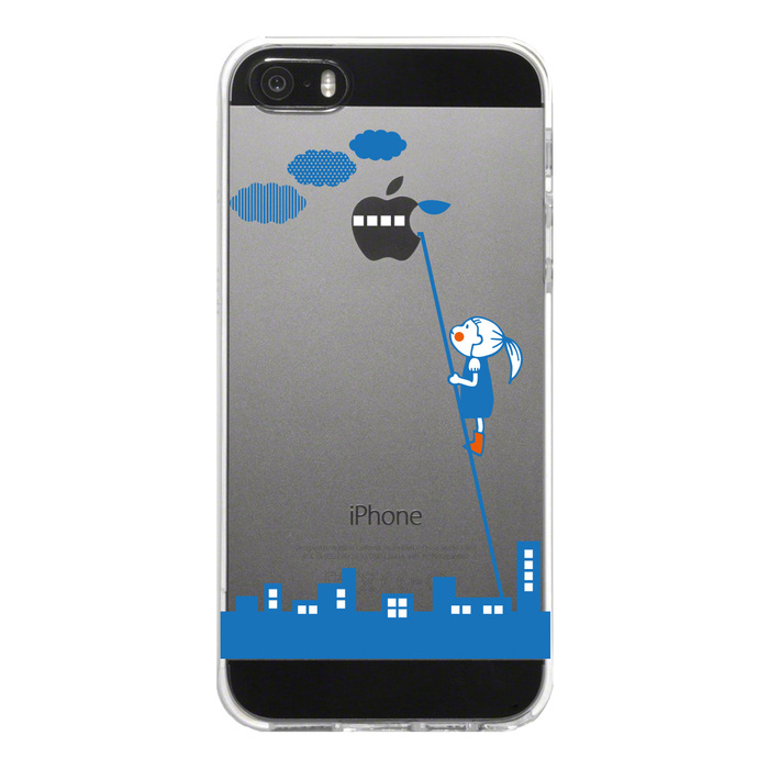 iPhone5 iPhone5s ケース クリア UFOに搭乗 スマホケース ハード スマホケース ハード-4