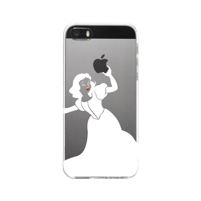 iPhone5 iPhone5s ケース クリア レディ ホワイト スマホケース ハード スマホケース ハード-4
