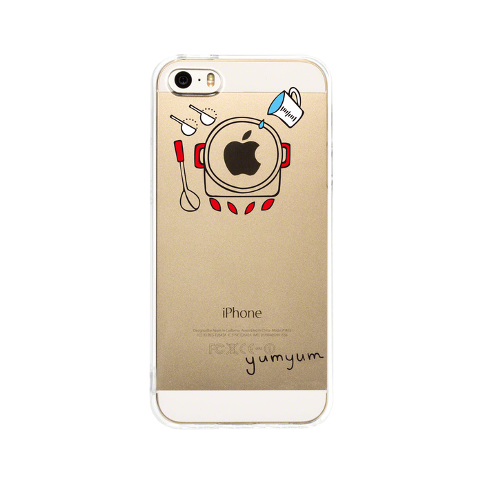 iPhone5 iPhone5s ケース クリア 煮込み中 スマホケース ハード スマホケース ハード-2