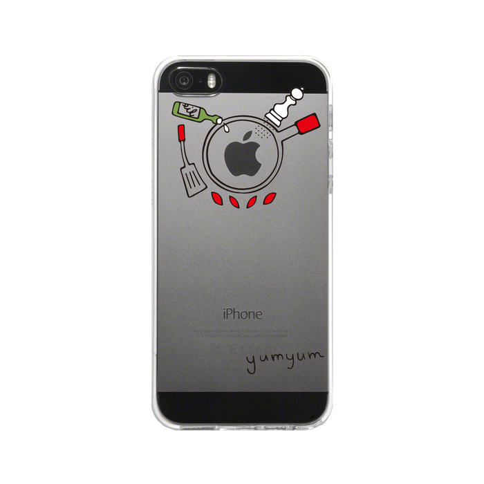 iPhone5 iPhone5s ケース クリア 調理中 スマホケース ハード スマホケース ハード-4