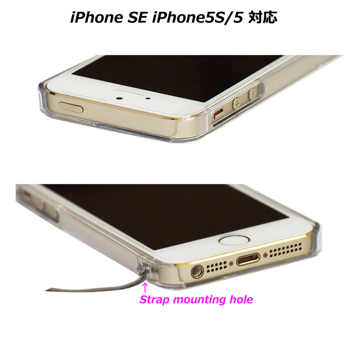 iPhone5 iPhone5s ケース クリア チェック ピンク スマホケース ハード スマホケース ハード-5