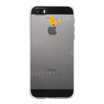 iPhone5 iPhone5s ケース クリア 鳥 イエロー スマホケース ハード スマホケース ハード-4
