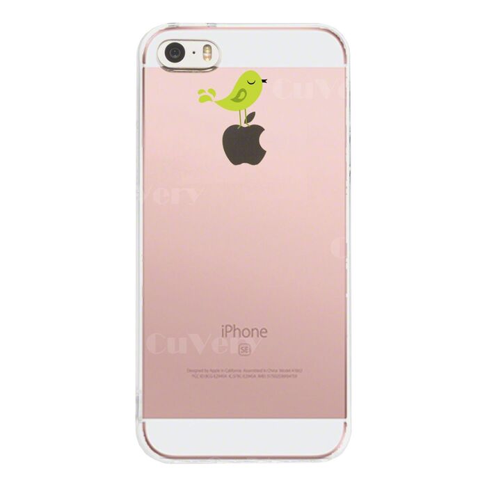 iPhone5 iPhone5s case clear bird green smartphone case hard smartphone case hard -1