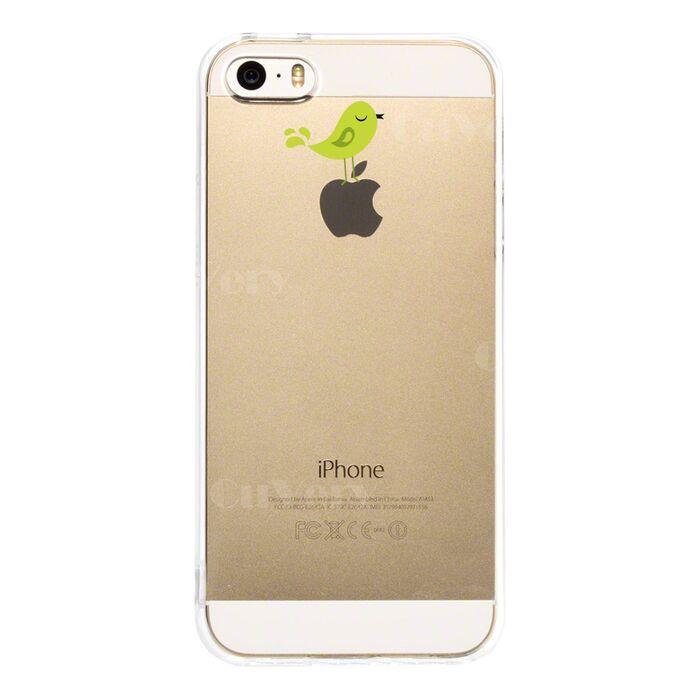 iPhone5 iPhone5s case clear bird green smartphone case hard smartphone case hard -2