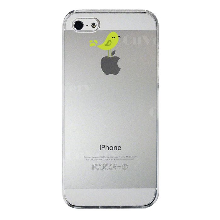 iPhone5 iPhone5s case clear bird green smartphone case hard smartphone case hard -3