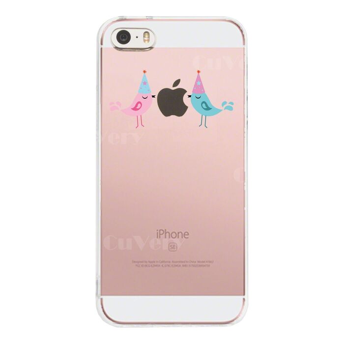 iPhone5 iPhone5s ケース クリア 可愛い鳥カップル スマホケース ハード スマホケース ハード-2