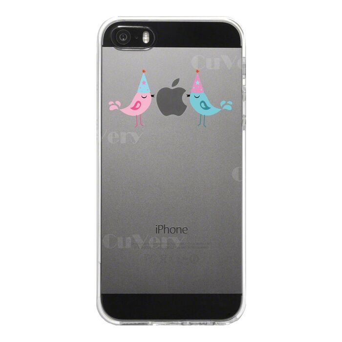iPhone5 iPhone5s ケース クリア 可愛い鳥カップル スマホケース ハード スマホケース ハード-4