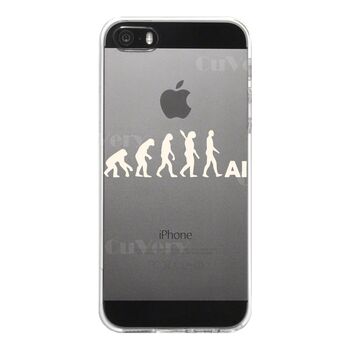 iPhone5 iPhone5s ケース クリア 進化論 ホワイト スマホケース ハード スマホケース ハード-4