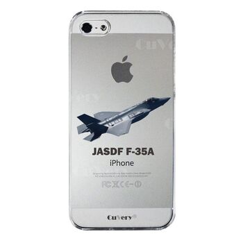 iPhone5 iPhone5s ケース クリア 航空自衛隊 F-35A 戦闘機 スマホケース ハード スマホケース ハード-4