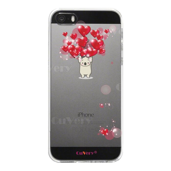 iPhone5 iPhone5s ケース クリア コアラ ハート いっぱい スマホケース ハード スマホケース ハード-1