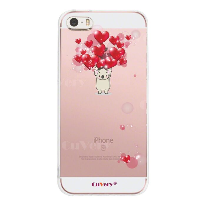 iPhone5 iPhone5s ケース クリア コアラ ハート いっぱい スマホケース ハード スマホケース ハード-3