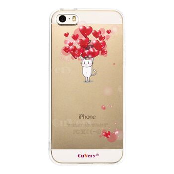iPhone5 iPhone5s ケース クリア 猫 ネコ にゃんこ ハートいっぱい スマホケース ハード スマホケース ハード-2
