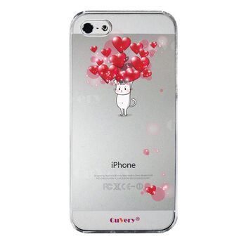 iPhone5 iPhone5s ケース クリア 猫 ネコ にゃんこ ハートいっぱい スマホケース ハード スマホケース ハード-4