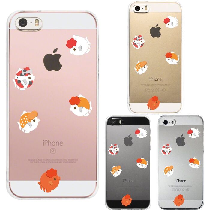 iPhone5 iPhone5s ケース クリア 金魚 らんちゅう スマホケース ハード スマホケース ハード-0