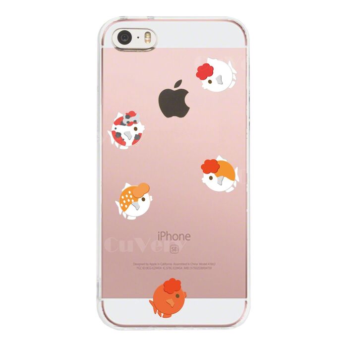 iPhone5 iPhone5s ケース クリア 金魚 らんちゅう スマホケース ハード スマホケース ハード-2